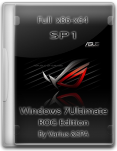 Windows 7 SP1 ROG Edition Ultimate x86|x64 (2012) Русский
