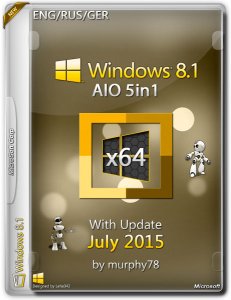 Windows 8.1 AIO 5in1 With Update July by murphy78 (x64) 8.1 — сборка ОС (2015)