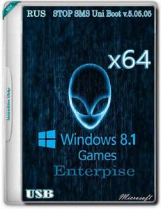 Windows 8.1 Enterprise GAMES by novik (x64) [Ru] 8.1 — сборка ОС (2015)